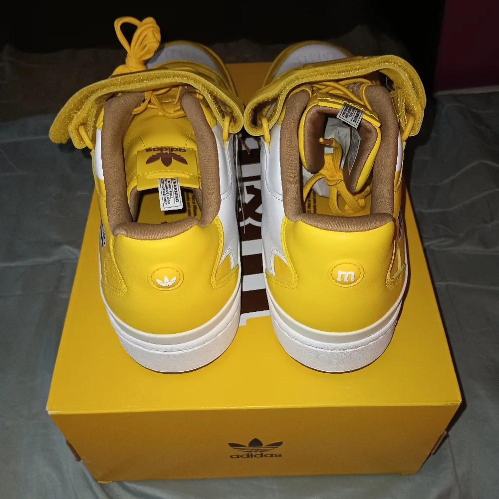 Men size 12 m&m yellow low top Adidas - Picture 4 of 10